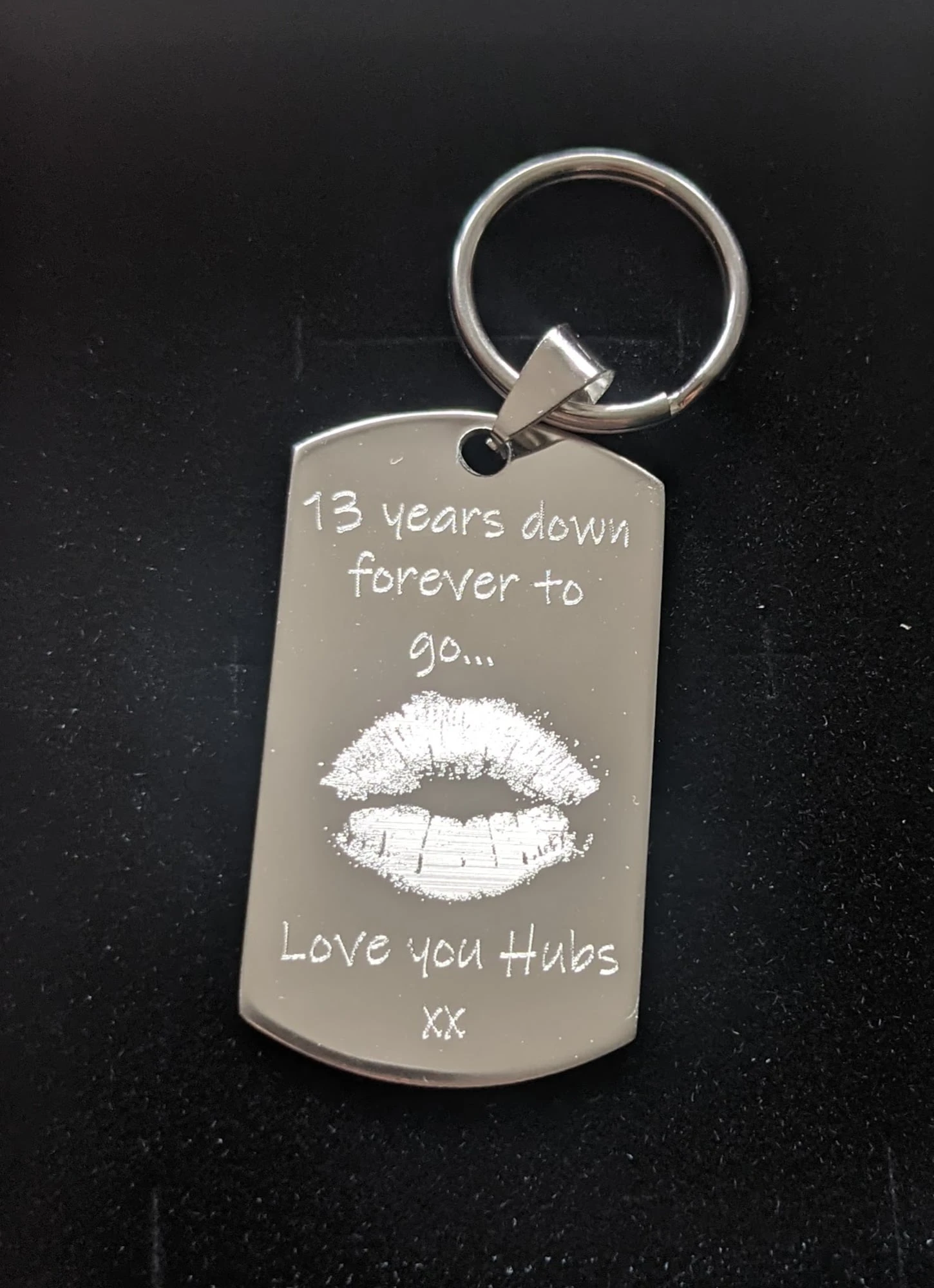 Engraved Keyring - Kisses