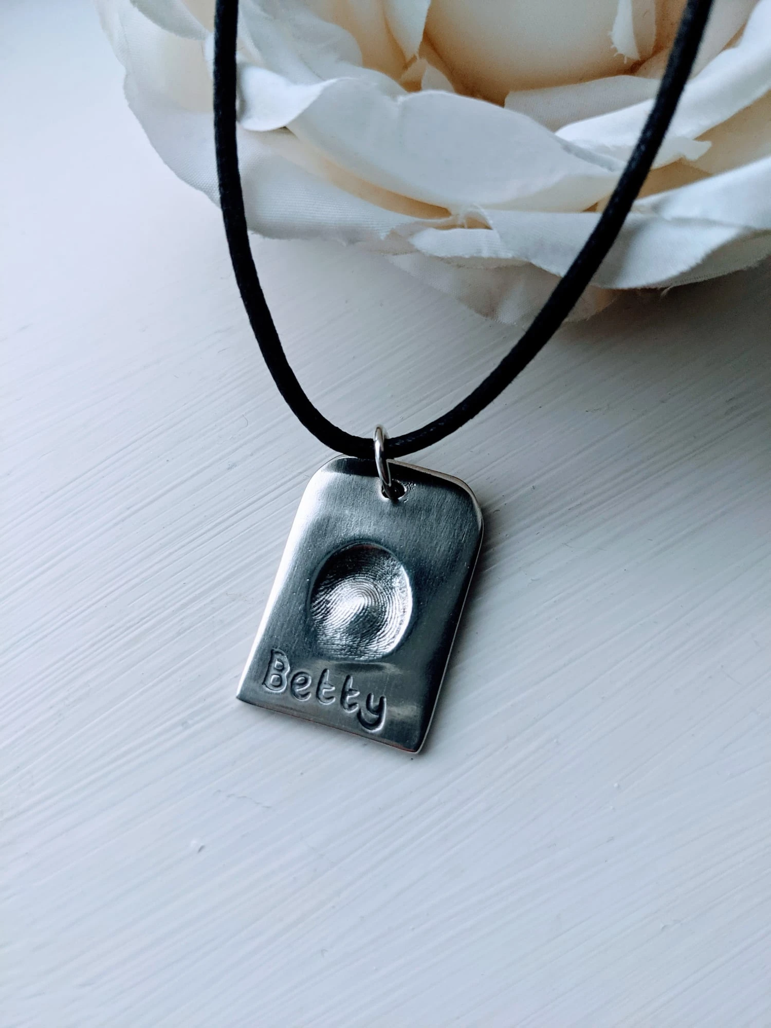 Fingerprint Dog Tag (Large)