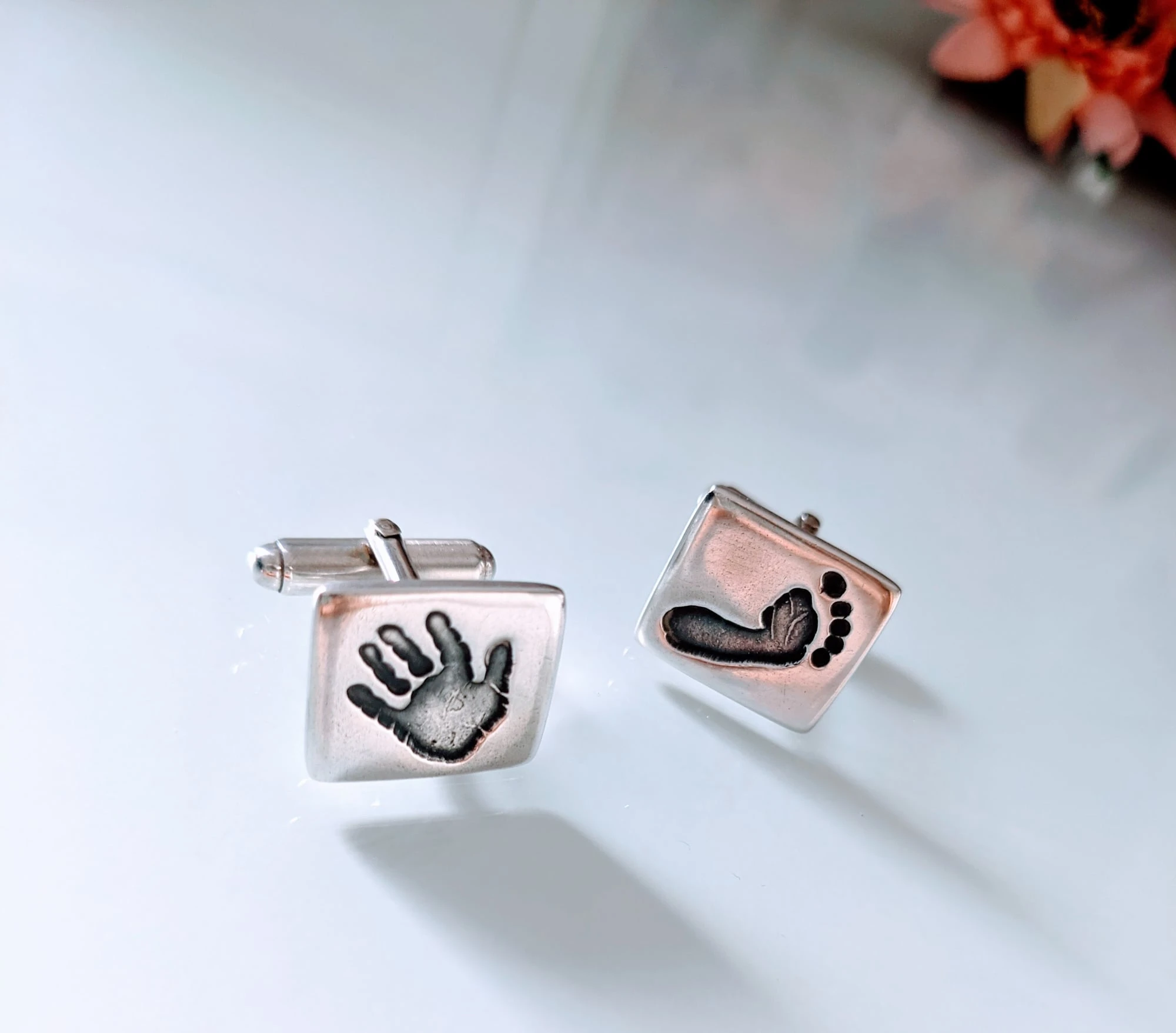 Handprint & Footprint Cufflinks