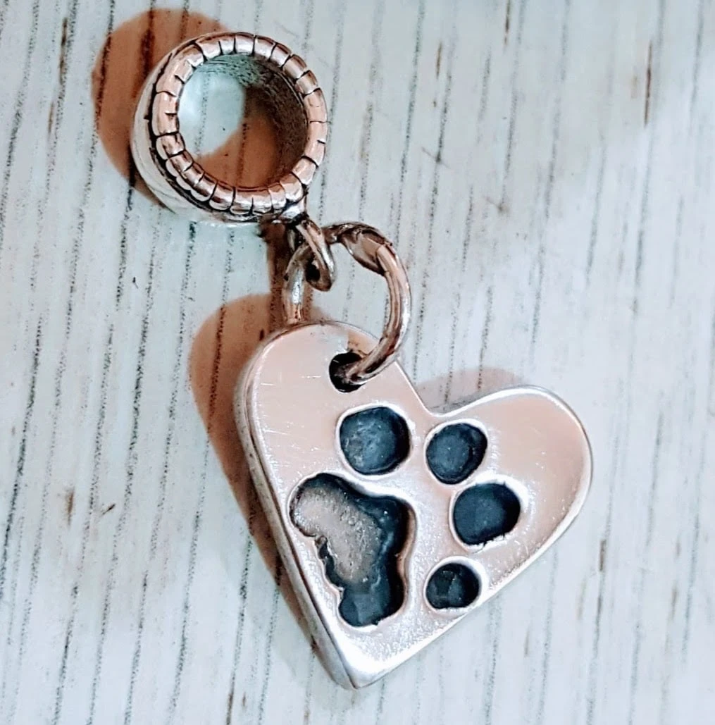 Paw Print Bracelet Charm