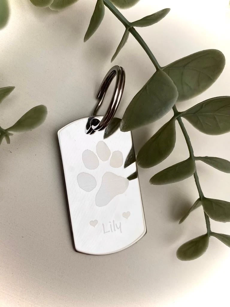 Paw Print Keyring - 1 Print