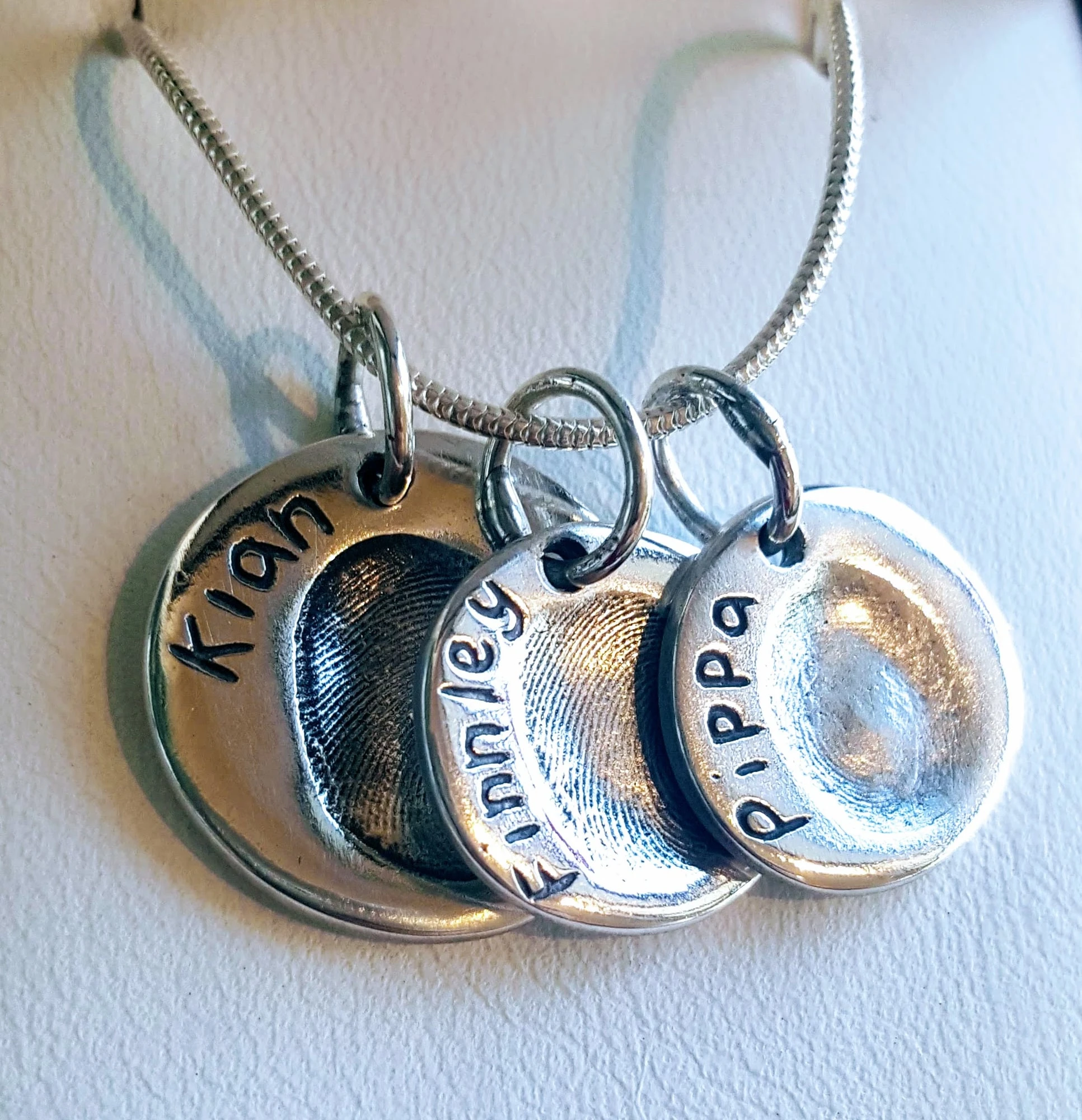 Multi Pendant Necklace (available as traditional & wavy hearts or circles)